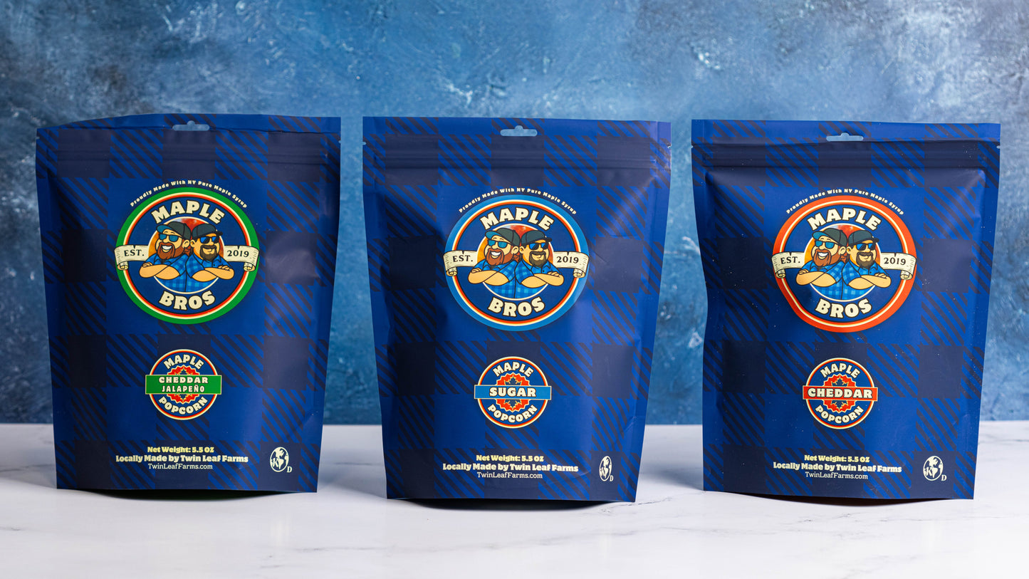 Maple Bros Maple Variety Pack Popcorn Snack Gift