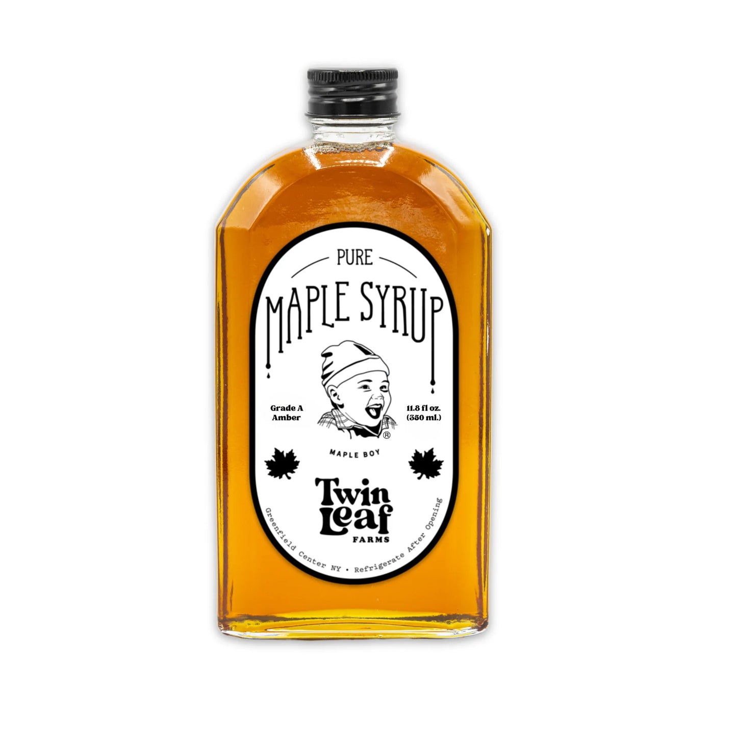 twin leaf farms robust maple syrup glass bottle kosher gift